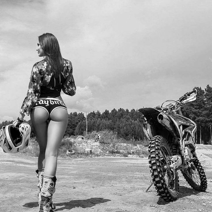 Beautiful girls and motorcycles in Zaporozhye